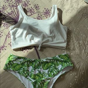 Crop top swimsuit